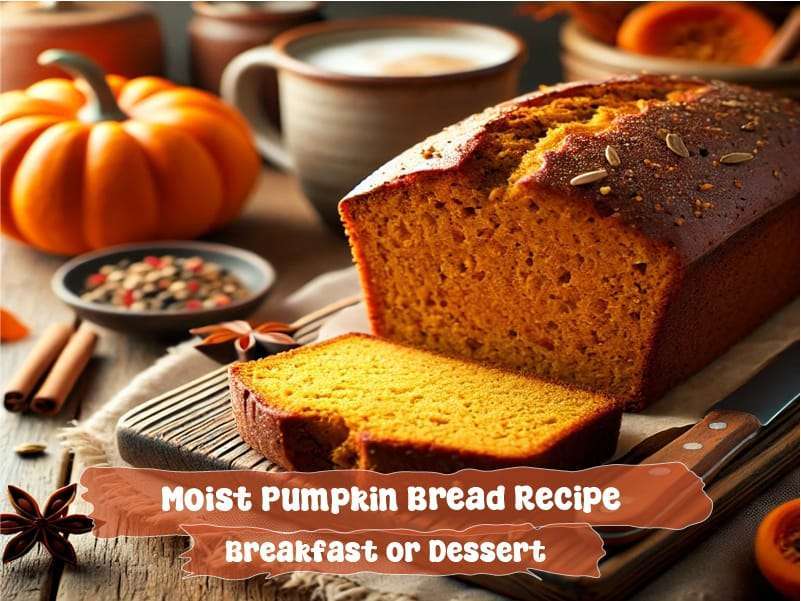 Moist Pumpkin Bread Recipe