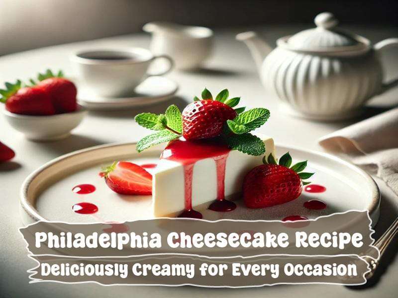 Philadelphia Cheesecake Recipe | Smooth, Rich, and Iconic 1 Philadelphia Cheesecake Recipe