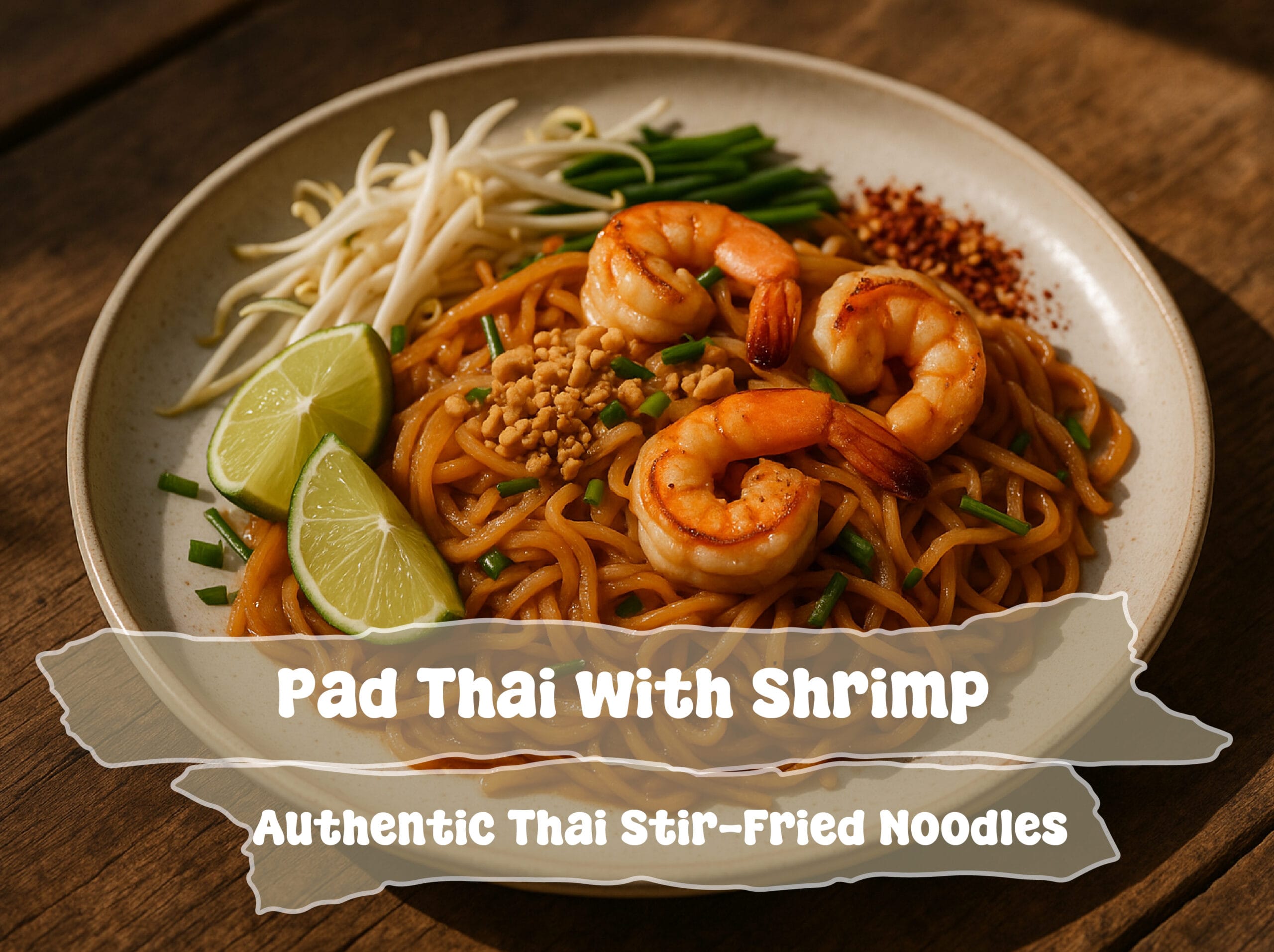 Pad Thai with Shrimp Recipe | Classic Thai Street Food 1 Pad Thai with Shrimp