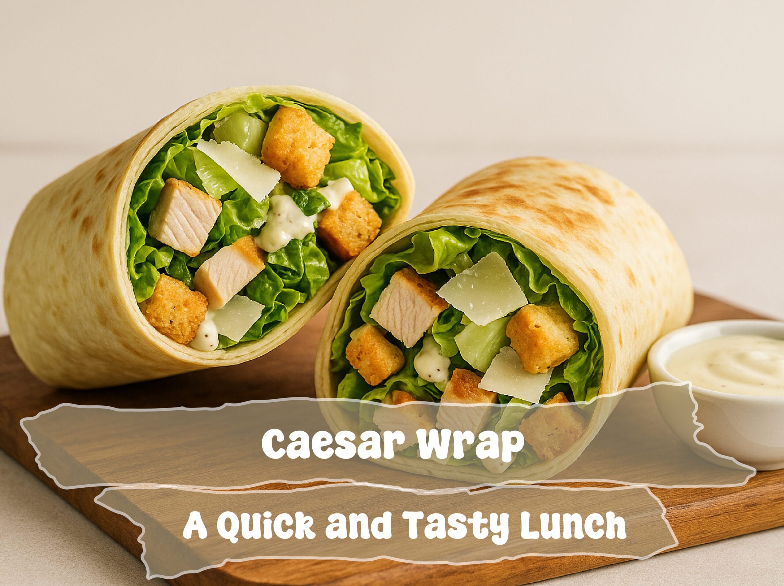 Caesar Salad Wrap Recipe | Easy and Delicious Lunch Idea 1 Caesar Wrap