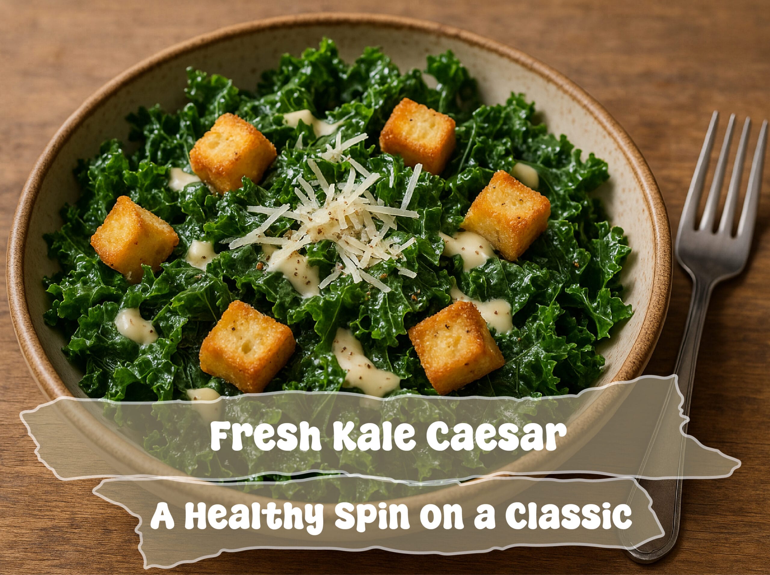 Kale Caesar Salad Recipe | A Healthy Twist On a Classic 1 Fresh Kale Caesar