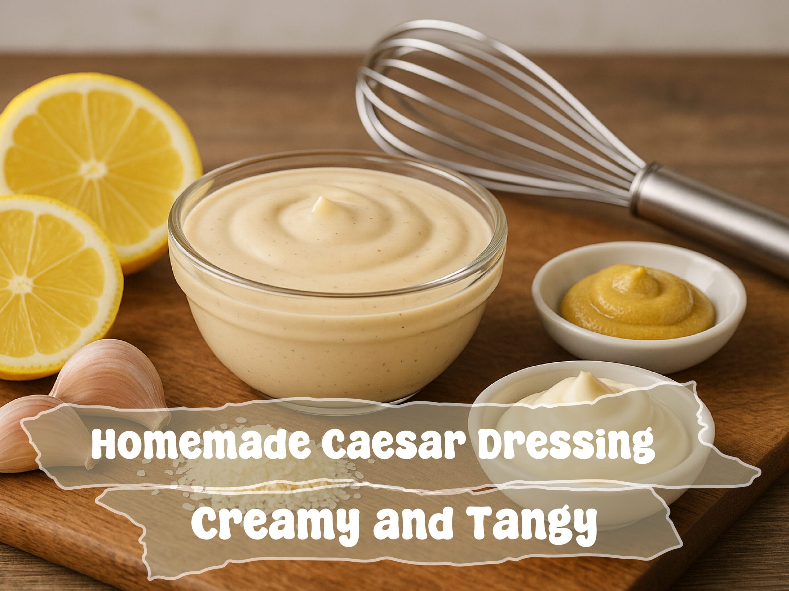 Caesar Salad Dressing Recipe | Classic Creamy Homemade 1 Caesar Salad Dressing