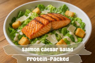 Caesar Salad with Salmon | A Fresh and Healthy Recipe 3 Salmon Caesar Salad