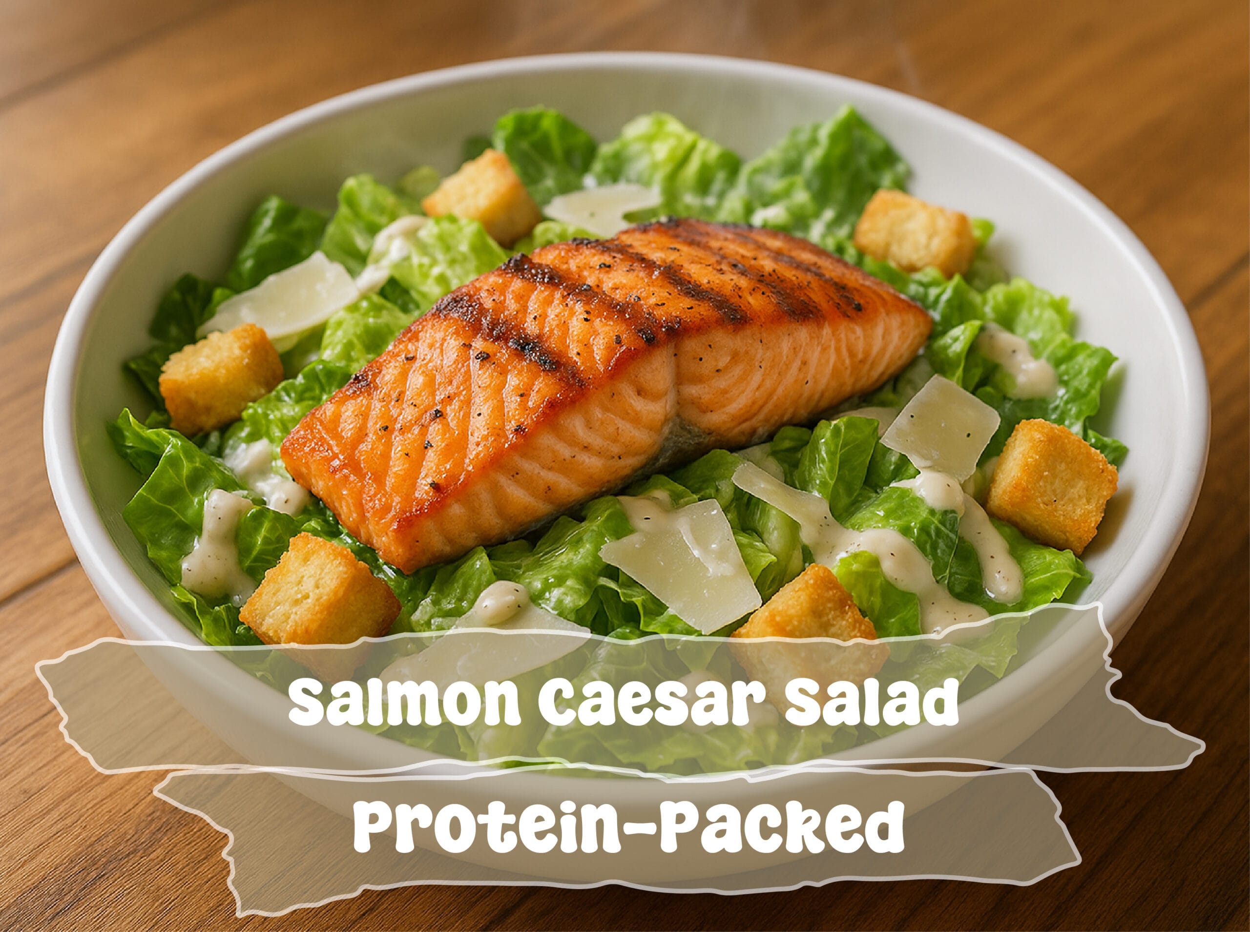 Caesar Salad with Salmon | A Fresh and Healthy Recipe 1 Salmon Caesar Salad