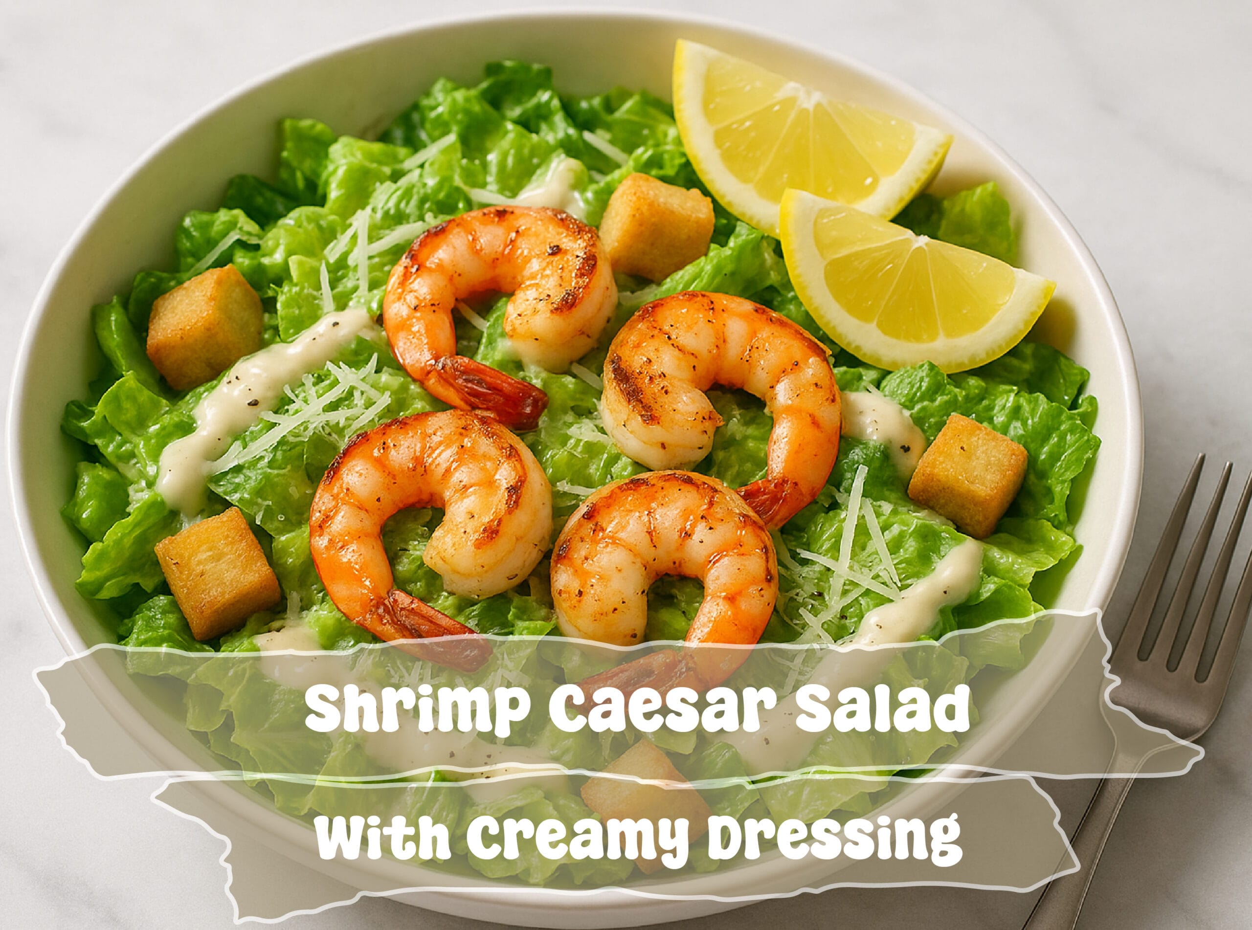 Grilled Shrimp Caesar Salad | Easy Summer Salad Idea 1 Shrimp Caesar Salad