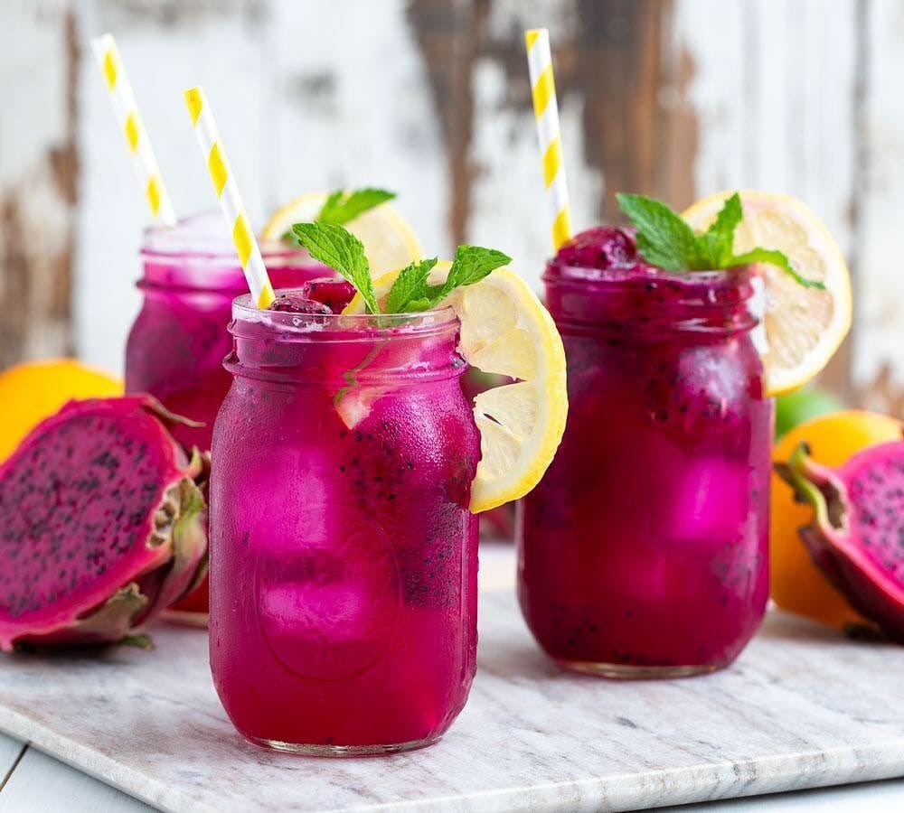 Pineapple Dragonfruit Lemonade Recipe | Easy and Fresh 1 Pineapple Dragonfruit Lemonade
