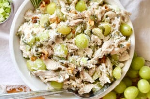 Chicken Salad with Grapes Recipe | Sweet, Savory & Crunchy 2 Chicken Salad with Grapes Recipe