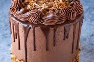 Baker’s German Chocolate Cake Recipe | Moist Chocolate Cake with Coconut Pecan Frosting 1 homemade german chocolate cake