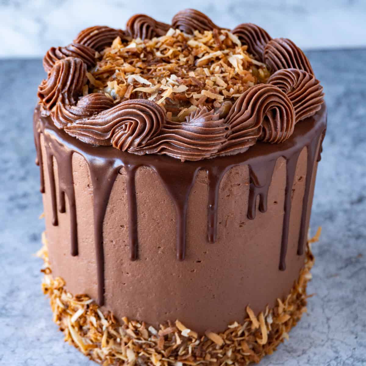 Baker’s German Chocolate Cake Recipe | Moist Chocolate Cake with Coconut Pecan Frosting 1 homemade german chocolate cake