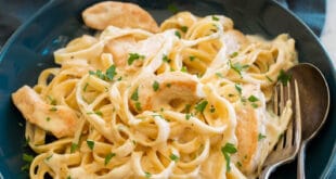 Chicken Alfredo Recipe | Creamy Fettuccine Alfredo with Juicy Chicken 6 creamy pasta recipe